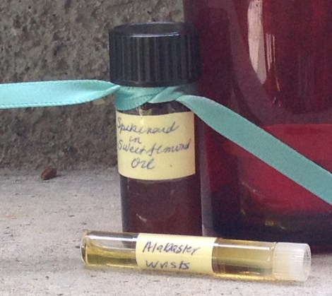 Spikenard oil alabaster wrists