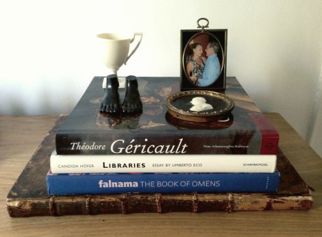 An 18th century French book on architecture theory, plus Gericault, one of my favourite painters and Candida Hoffer, another favourite for photography.