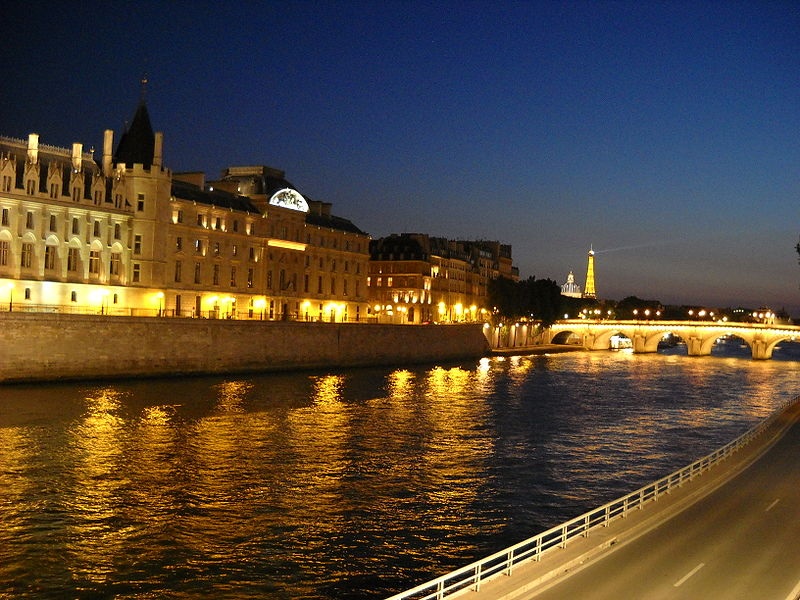 River Seine blue hour 