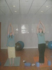 The girls in teen yoga 2011