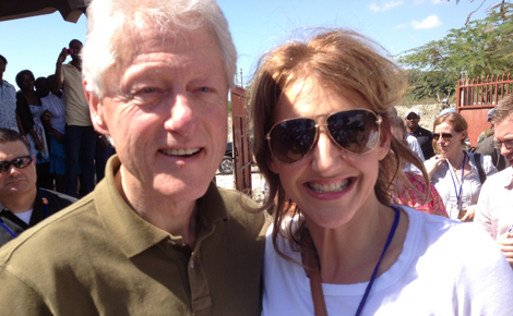 meeting President Clinton
