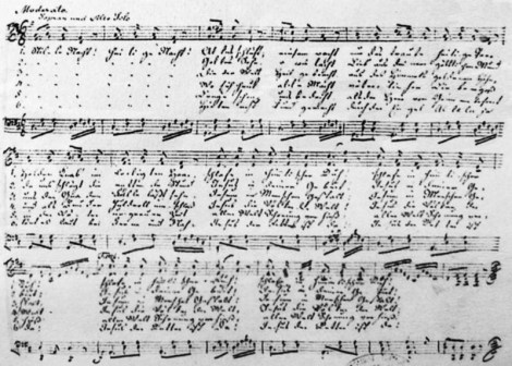 Original score of Stille Nacht photographer by Mezzofortist.