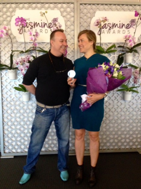 Portia Turbo and Ainslie Walker at the 2014 Australian Jasmine Awards. Photo: Australian Perfume Junkies